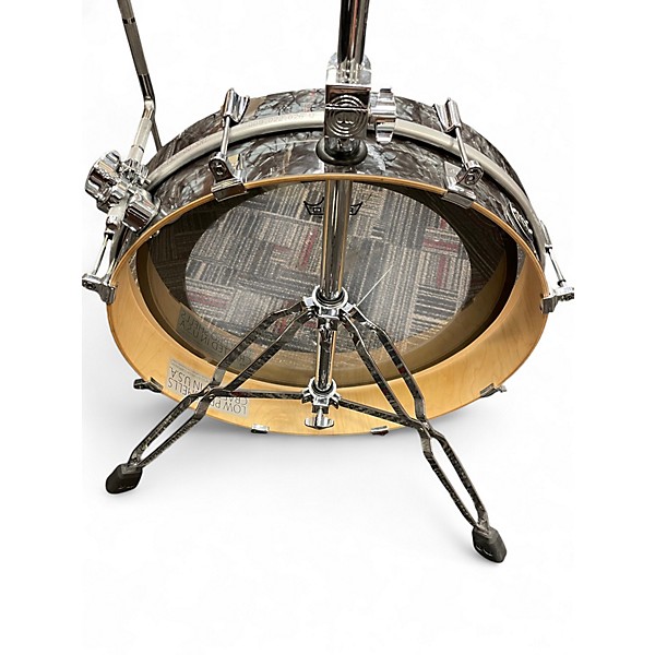 Used DW 3 Piece Performance Series Low Pro black diamond pearl Drum Kit