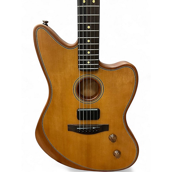 Used Fender ACOUSTASONIC JAZZMASTER STANDARD Natural Acoustic Electric Guitar