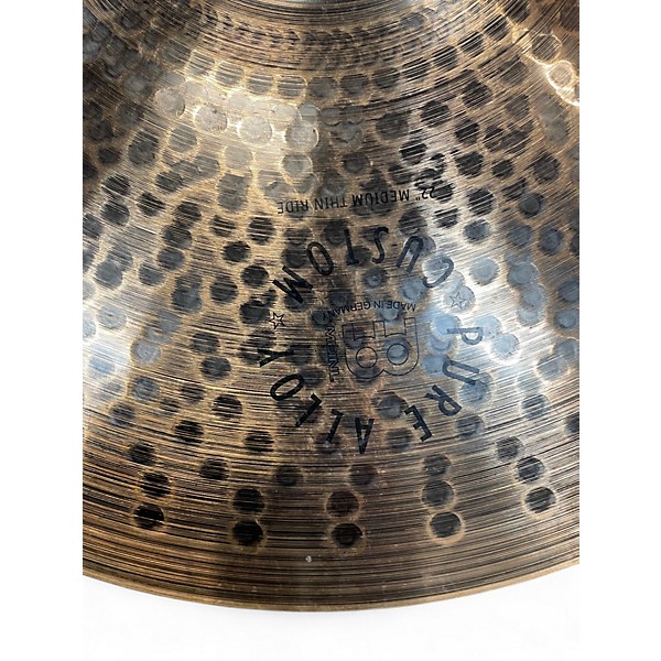 Used MEINL 22in Pure Alloy Custom Medium Thin Ride Cymbal