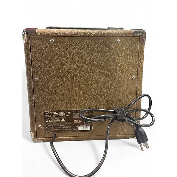 Used Fender Acoustasonic 15 Acoustic Guitar Combo Amp