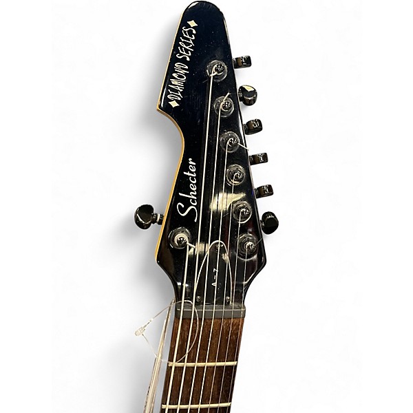Used Schecter Guitar Research A-7 Black Solid Body Electric Guitar