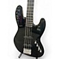 Used Squier Deluxe Jazz Bass Active IV Black Electric Bass Guitar