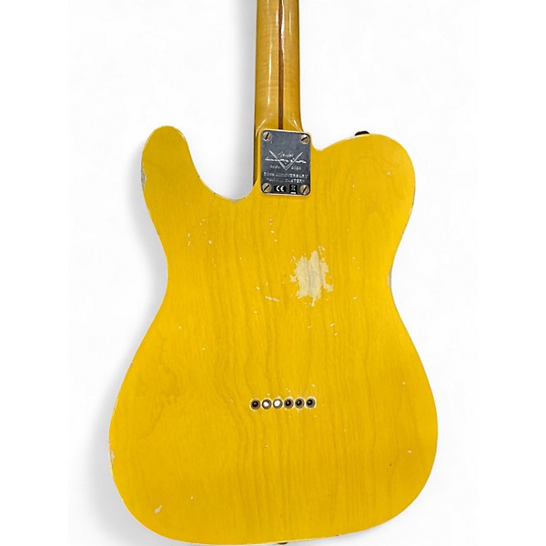 Used Fender Custom Shop 70th Anniversary Broadcaster Relic Nocaster Blonde Solid Body Electric Guitar