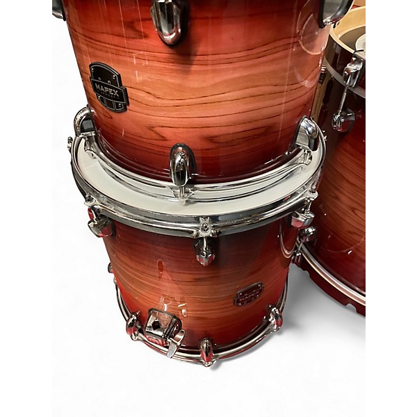 Used Mapex 4 Piece MAPEX ARMORY BIRCH/MAPLE 4PC Red Sunburst Drum Kit