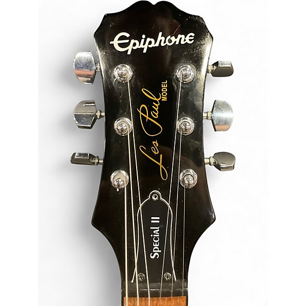 Used Epiphone Les Paul Special II Black Solid Body Electric Guitar