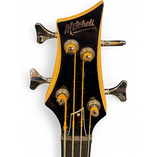 Used Mitchell MB100 Blue Electric Bass Guitar