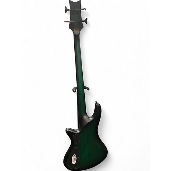 Used Schecter Guitar Research STUDIO 4 EMERALD BURST Electric Bass Guitar