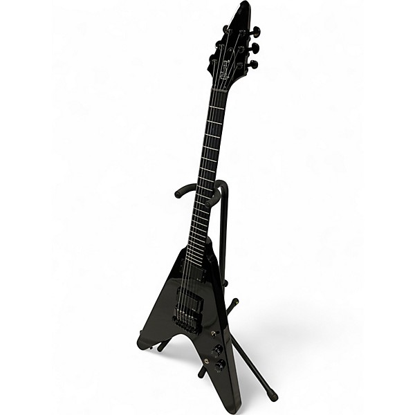 Used 2008 Gibson GUITAR OF THE MONTH FLYING V Ebony Solid Body Electric Guitar