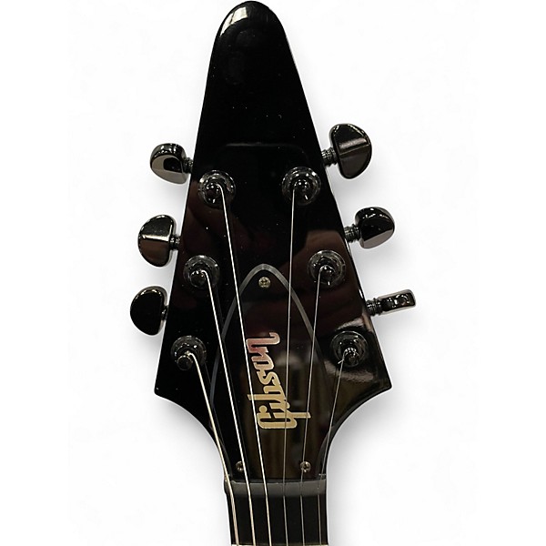 Used 2008 Gibson GUITAR OF THE MONTH FLYING V Ebony Solid Body Electric Guitar