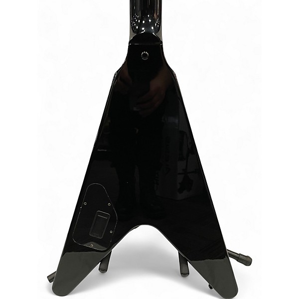 Used 2008 Gibson GUITAR OF THE MONTH FLYING V Ebony Solid Body Electric Guitar