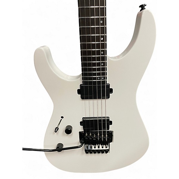 Used ESP LTD M1000 Left Handed white Electric Guitar