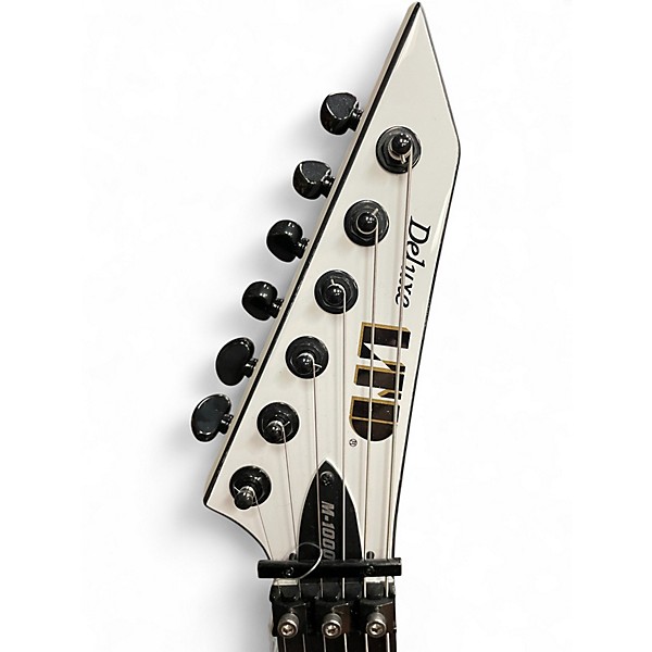 Used ESP LTD M1000 Left Handed white Electric Guitar