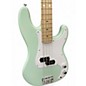 Used Squier Precision Bass Surf Green Electric Bass Guitar