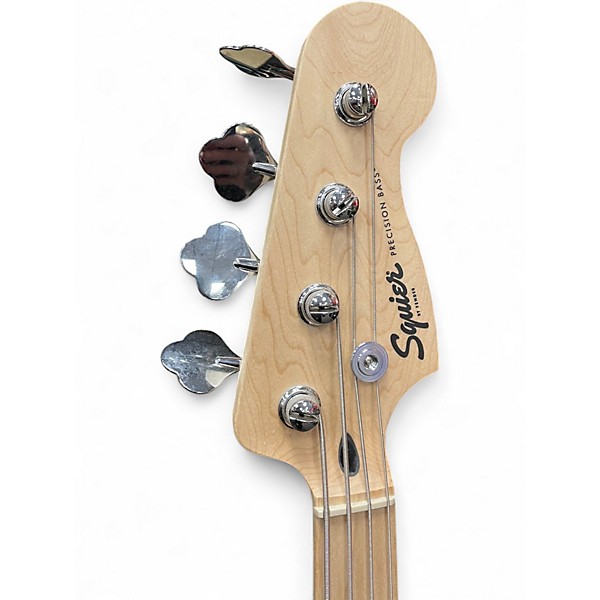 Used Squier Precision Bass Surf Green Electric Bass Guitar