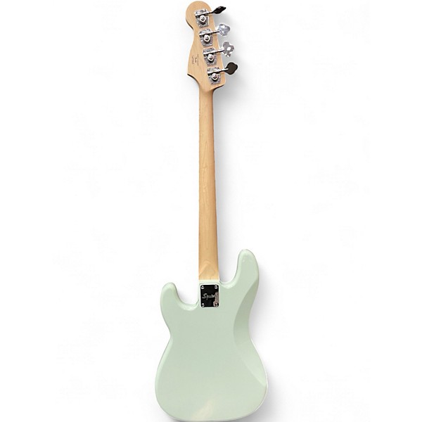 Used Squier Precision Bass Surf Green Electric Bass Guitar