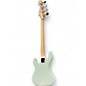 Used Squier Precision Bass Surf Green Electric Bass Guitar