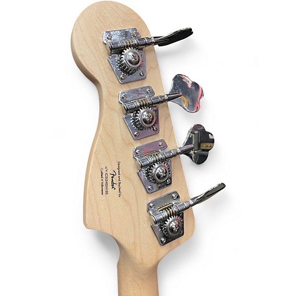 Used Squier Precision Bass Surf Green Electric Bass Guitar