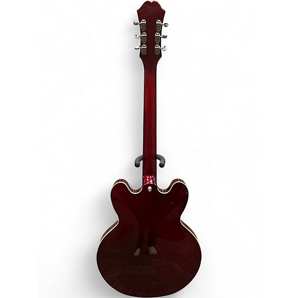 Used Epiphone Riviera Sparkling Burgundy Hollow Body Electric Guitar