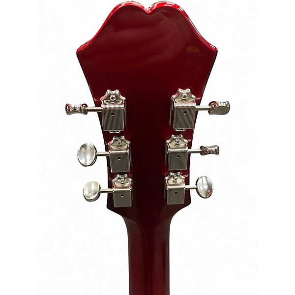 Used Epiphone Riviera Sparkling Burgundy Hollow Body Electric Guitar