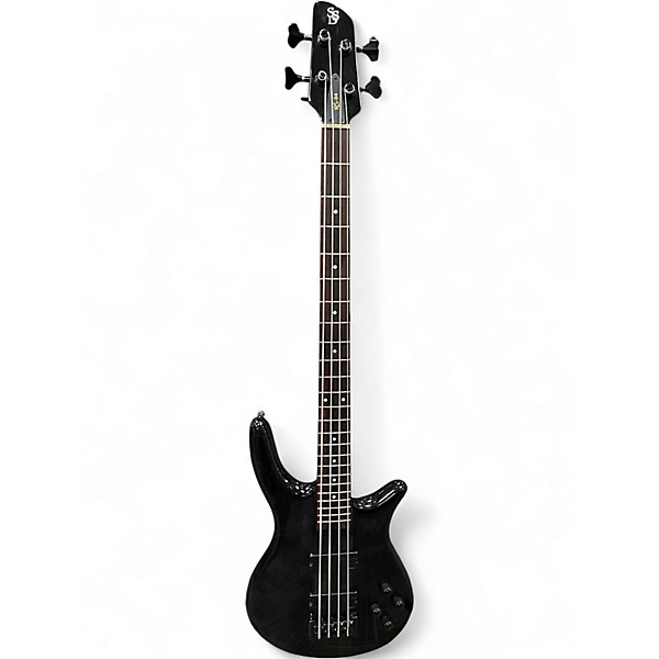 Used Spector NS94 Trans Black Electric Bass Guitar