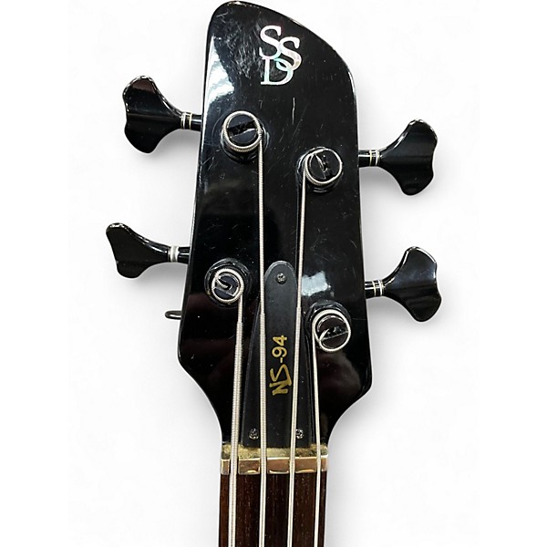 Used Spector NS94 Trans Black Electric Bass Guitar