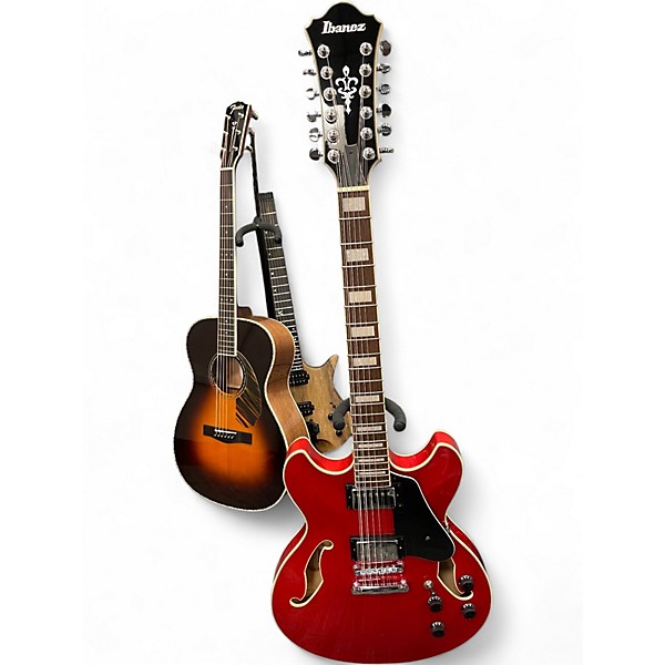 Used Ibanez AS7312 12 String Artcore Heritage Cherry Hollow Body Electric Guitar