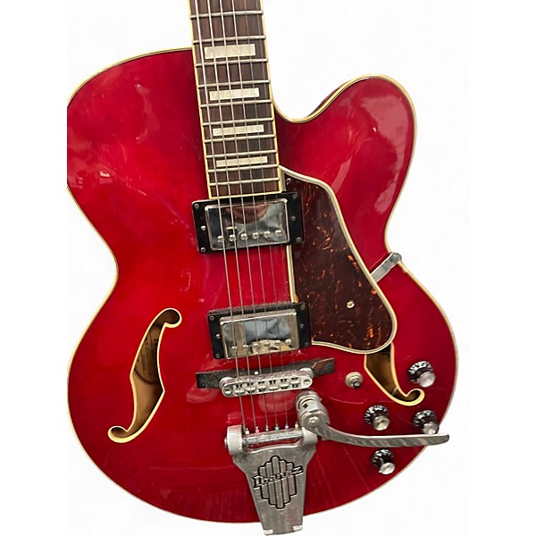 Used Ibanez AFS75T Artcore Bigsby RED Hollow Body Electric Guitar