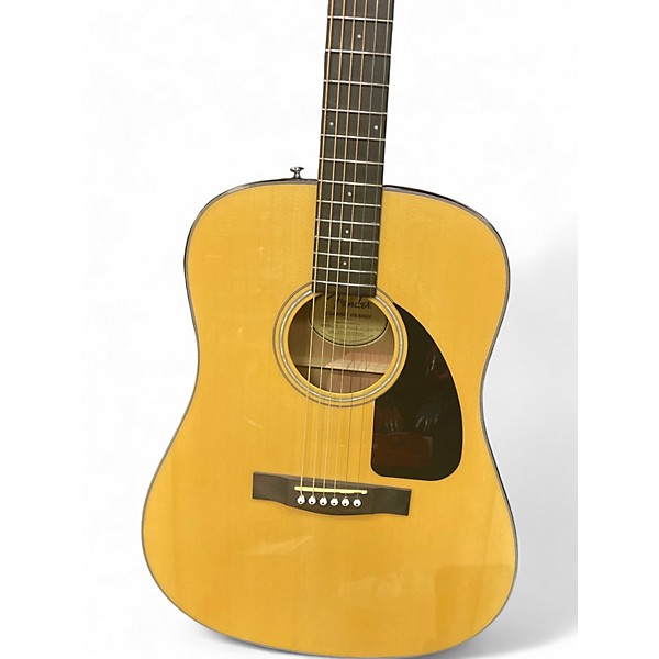 Used Fender CD60 Dreadnought Natural Acoustic Guitar