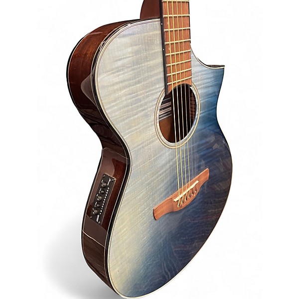 Used Ibanez AEWC32FM-ISF Indigo Sunset Fade Acoustic Electric Guitar