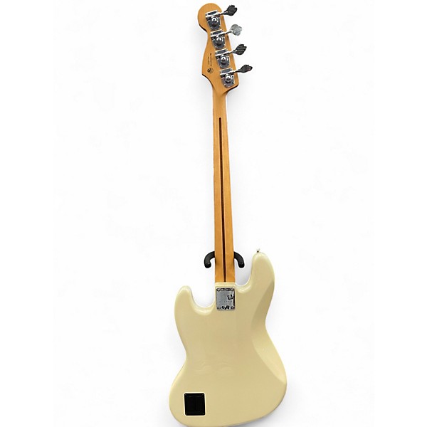Used Fender PP ACTIVE JAZZ BASS MN OLP Antique Ivory Electric Bass Guitar