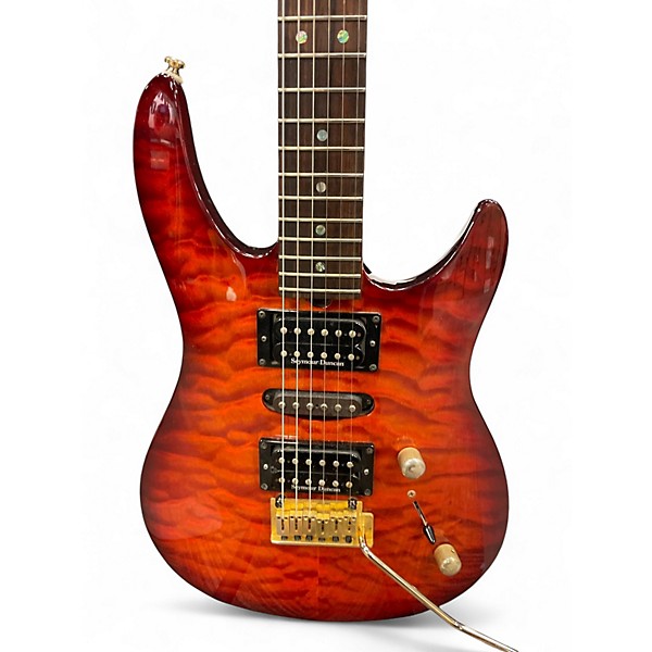 Used Brian Moore Guitars IM QUILTED MAPLE RED Solid Body Electric Guitar