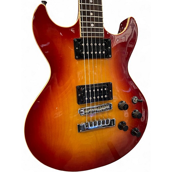 Used Fender Flame 3 Tone Sunburst Solid Body Electric Guitar