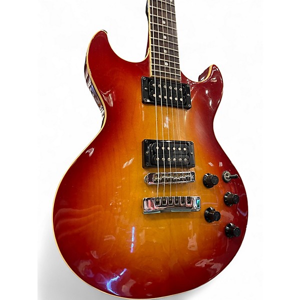 Used Fender Flame 3 Tone Sunburst Solid Body Electric Guitar