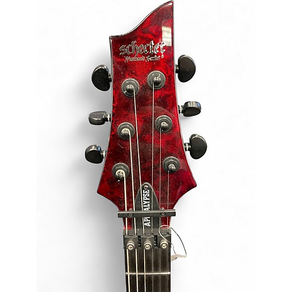 Used Schecter Guitar Research C-1 FR-S Apocalypse Red Reign Solid Body Electric Guitar