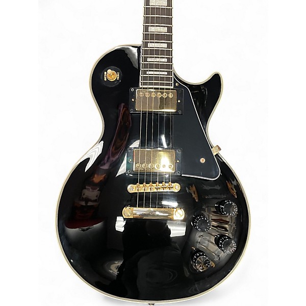 Used Epiphone Les Paul Custom Ebony Solid Body Electric Guitar