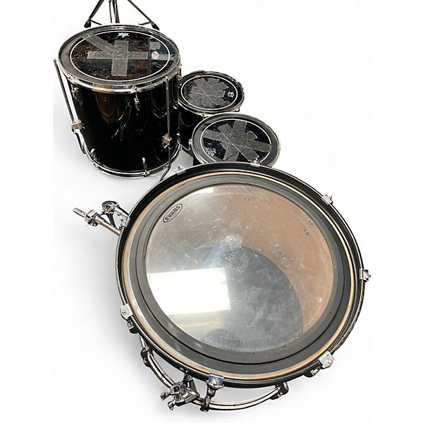 Used Pearl 4 Piece Forum Black Drum Kit
