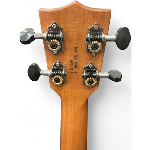 Used Kala KA-SB-MAP-T solid body electric tenor Natural Ukulele
