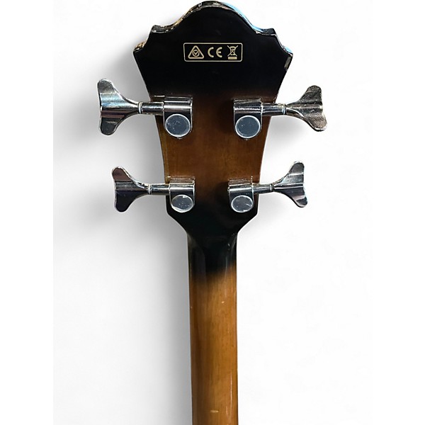 Used Ibanez AEB10E Dark Violin Sunburst Acoustic Bass Guitar