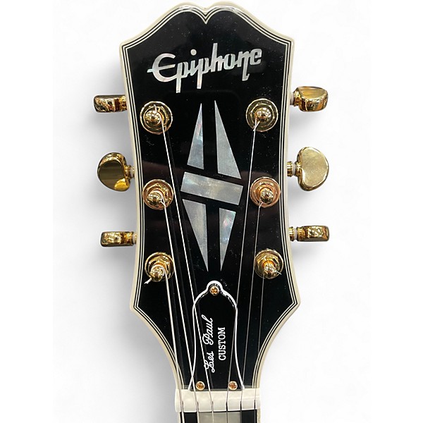 Used Epiphone Les Paul Custom Figured Iced Tea Burst Solid Body Electric Guitar