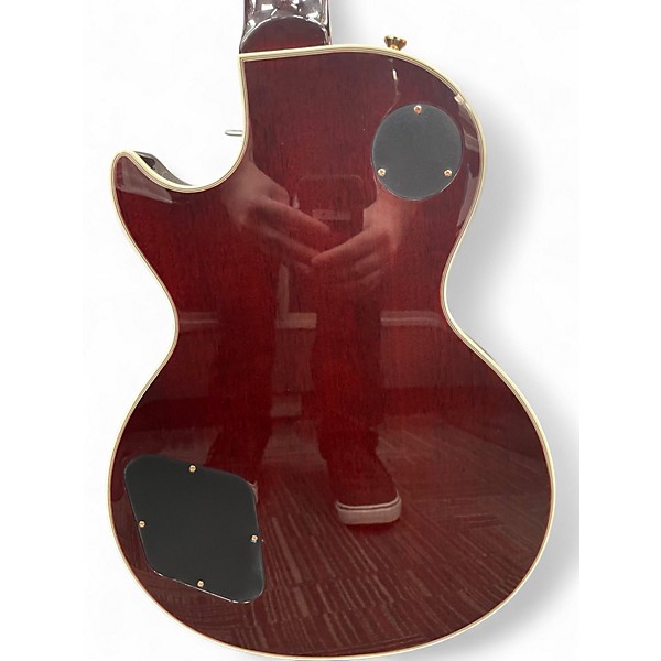 Used Epiphone Les Paul Custom Figured Iced Tea Burst Solid Body Electric Guitar