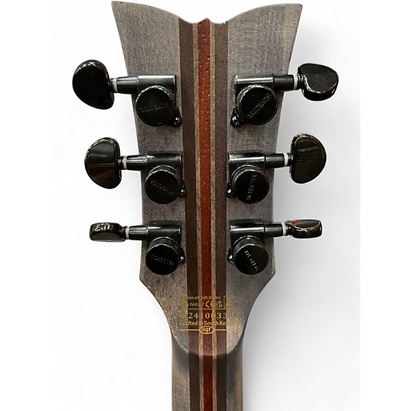 Used Schecter Guitar Research Solo-II SLS Elite Evil Twin Satin Black Solid Body Electric Guitar