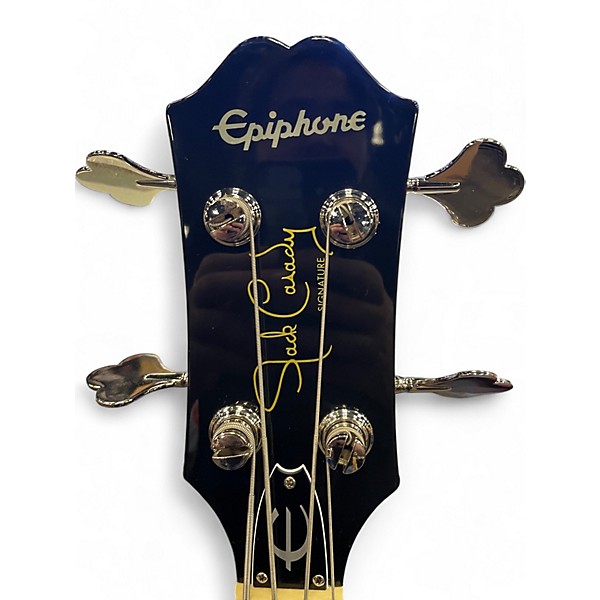 Used Epiphone Jack Casady Signature Sparkling Burgundy Electric Bass Guitar