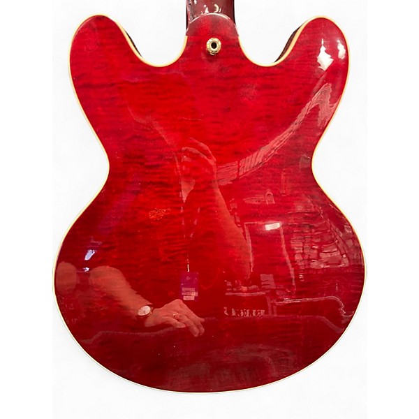 Used Gibson ES335 Figured Gold Hardware Heritage Cherry Hollow Body Electric Guitar