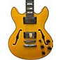 Used D'Angelico Premier Mini DC Yellow Hollow Body Electric Guitar
