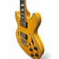 Used D'Angelico Premier Mini DC Yellow Hollow Body Electric Guitar
