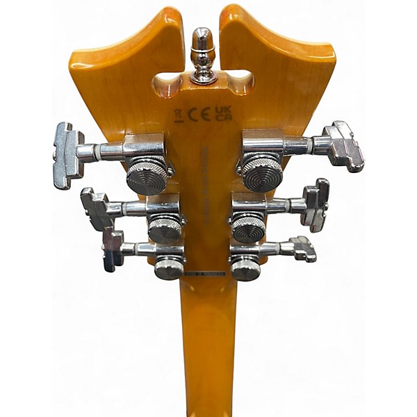 Used D'Angelico Premier Mini DC Yellow Hollow Body Electric Guitar