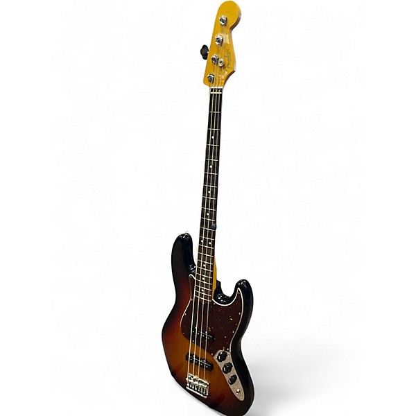 Used Fender American Standard Jazz Bass 3 Color Sunburst Electric Bass Guitar