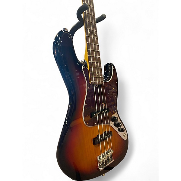 Used Fender American Standard Jazz Bass 3 Color Sunburst Electric Bass Guitar