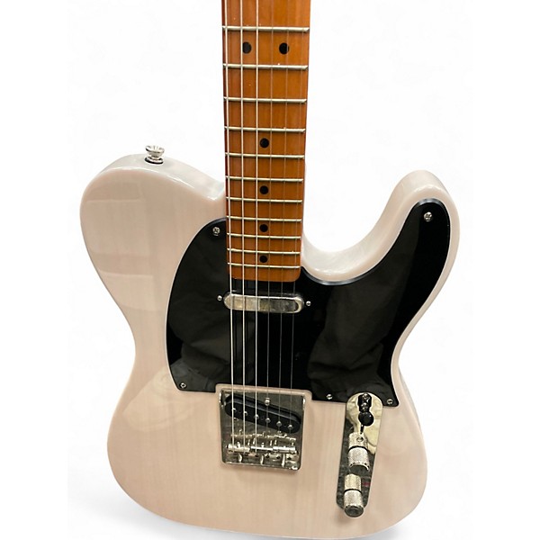Used Squier Classic Vibe 1950S Telecaster Trans White Solid Body Electric Guitar