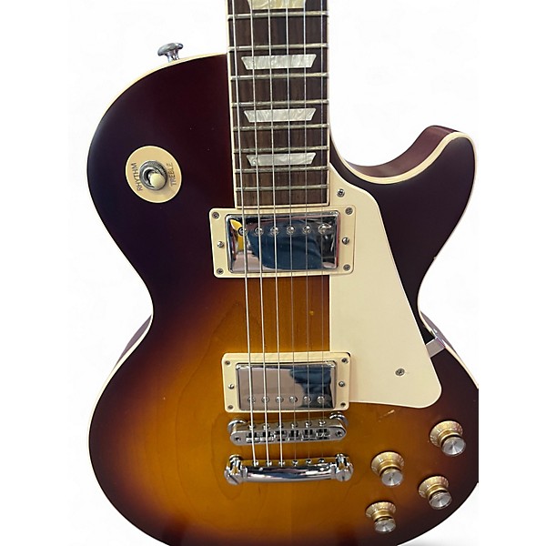 Used Gibson Les Paul Traditional Pro V Satin Top Satin Iced Tea Solid Body Electric Guitar